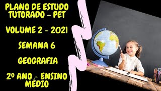 Correção - PET 2/2021 - Geografia 2° ano - Semana 6 [GABARITO]