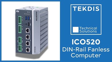 Meet the ICO520 Compact DIN-Rail Fanless Computer | TEKDIS
