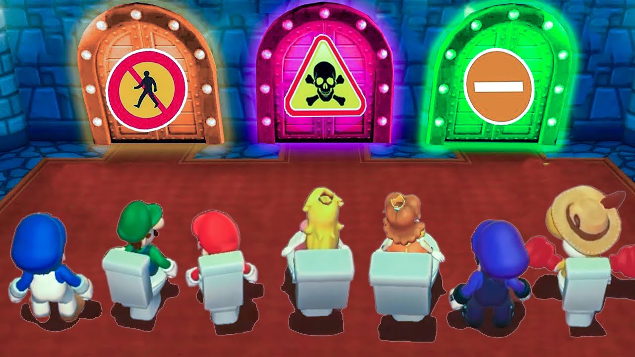 【マリオパーティシリーズ】スキビディ トイレット マリオのすべてのミニゲーム (マスターcpu)