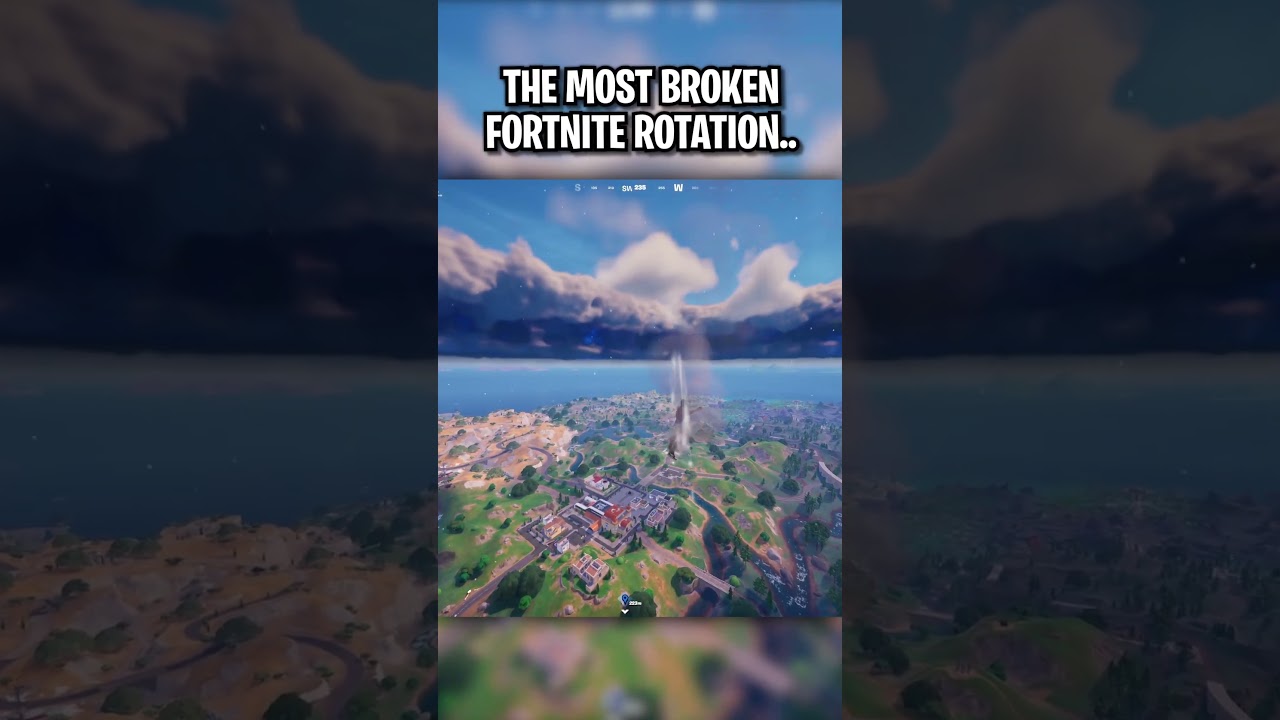 THE MOST BROKEN FORTNITE ROTATION!! 👀🤯 #fortnite #gaming #shorts