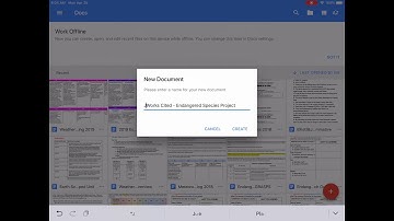 Starting a Works Cited on Google Docs for iPad