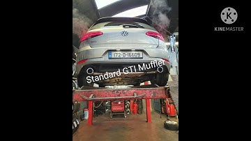 Golf GTI with TCR Muffler - Before and After