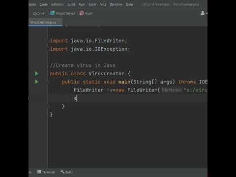 How to Make Computer Virus #shorts #trending #viral #coding #java #youtubeshorts | DOS Attack