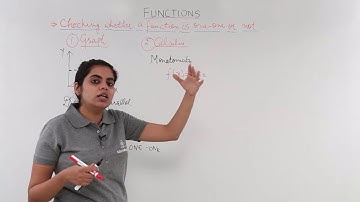 Class 12th – Checking of the One One Function | Relation and Functions | Tutorials Point