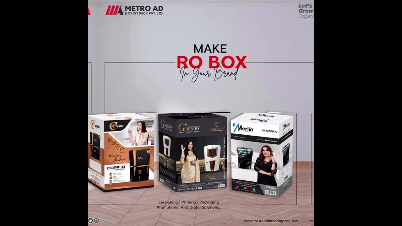 Printing And Packaging best Ro Brand | Metro Ad And Print Pack | Let's Grow together