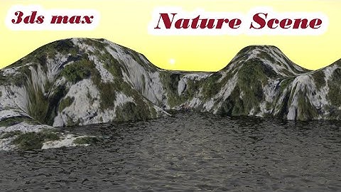 Landscape + animation / natural view / Nature Scene / in  3ds max