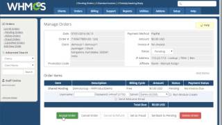 VM Request from the VMUnify Client Control Panel in WHMCS