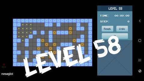Classic Sokoban Level 58 | without UNDO | Solution 1 - 90