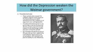 Depth Study - Lesson 8 - The Great Depression and the rise of the Nazis