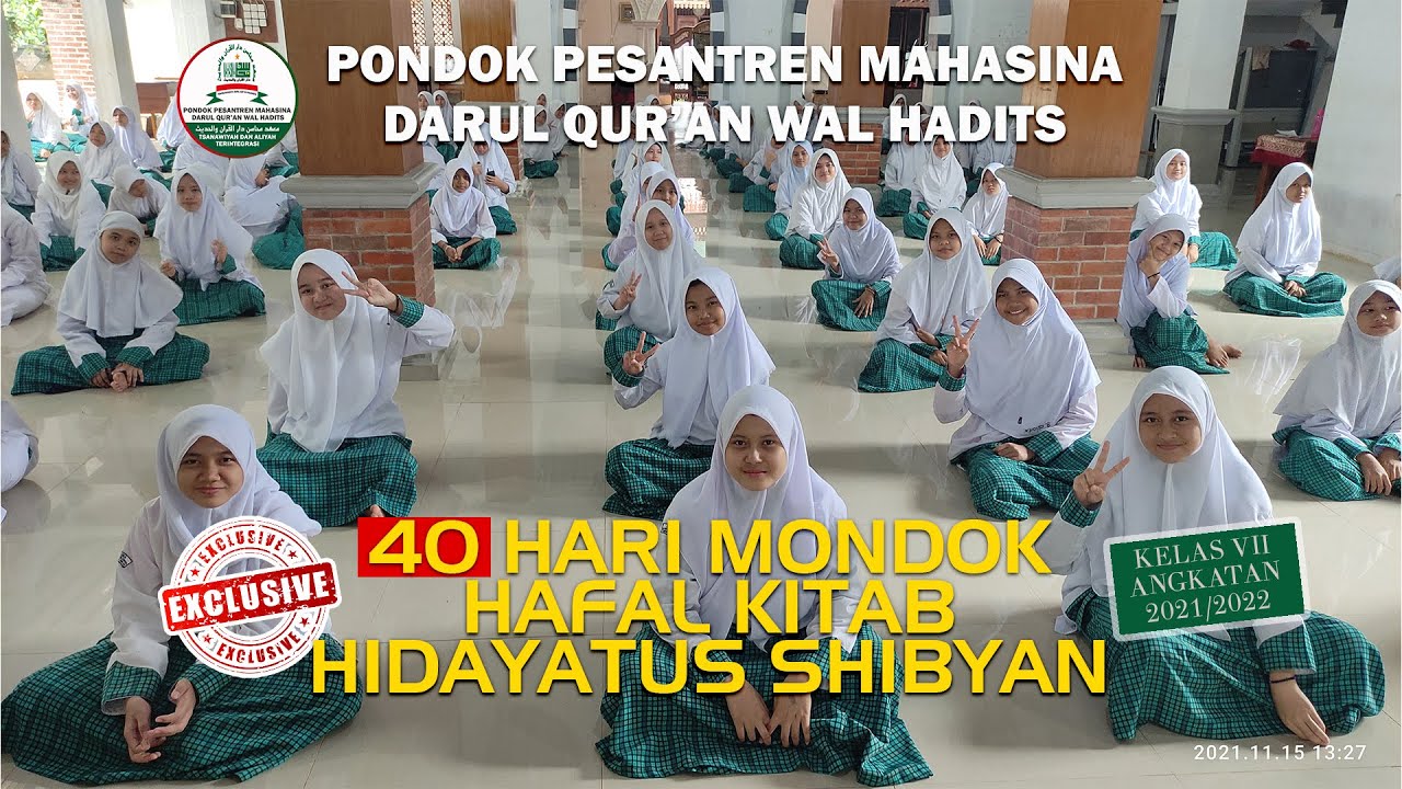40 HARI MONDOK HAFAL KITAB HIDAYATUS SHIBYAN