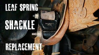 The easiest way to remove and replace a leaf spring shackle. i'm
working on dodge dakota but this is applicable many other types of
vehicles with s...