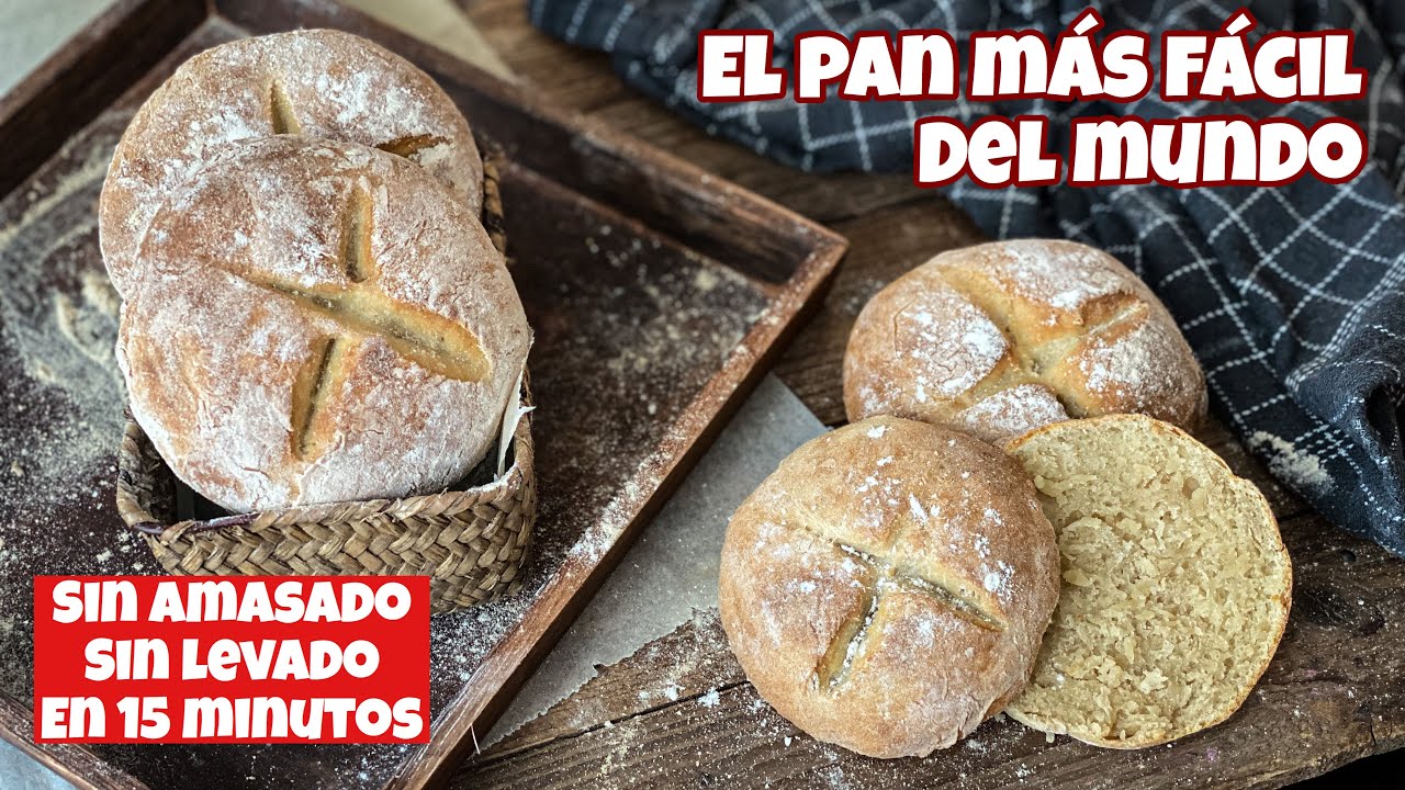 Pan de Yogur FÁCIL, SIN LEVADURA, SIN AMASADO ¡EN 15 MINUTOS!