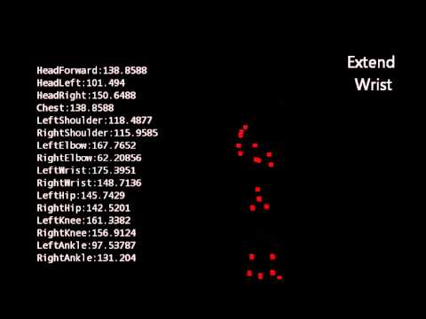 Kinect for measuring joint angles (program created with Kinect for Windows Beta SDK)