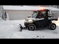 Plowing Snow with a Polaris Ranger XP 1000