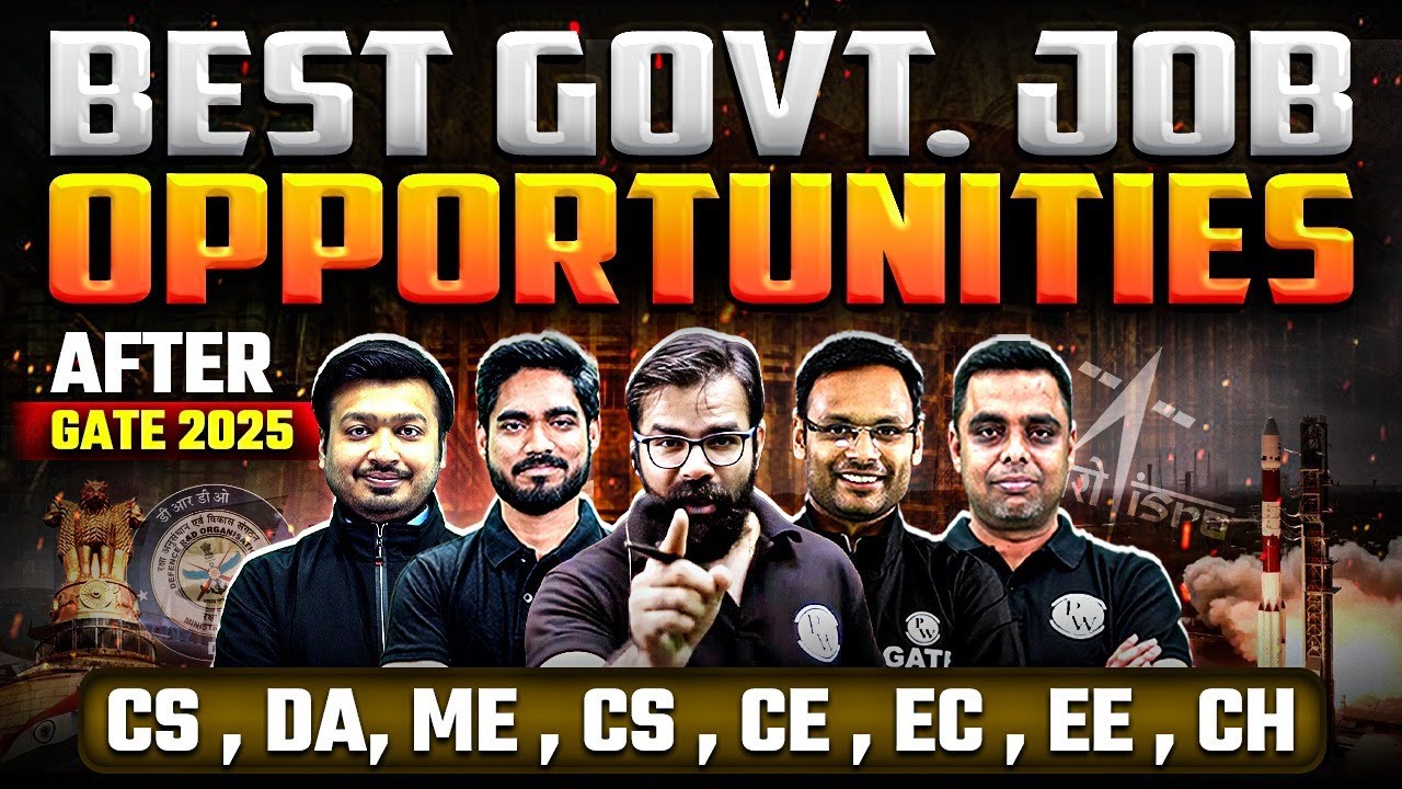 Best Govt Job Opportunities after GATE 2025 Opportunities for Engineers YouTube