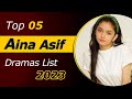 Top 05 dramas of aina asif  aina asif dramas list  green entertainment  mayi ri ainaasif