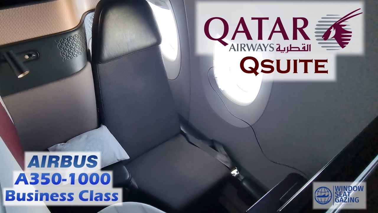 Qatar Airways Business Class Airbus A350-1000 Flight Review / Singapore to Doha /  4K