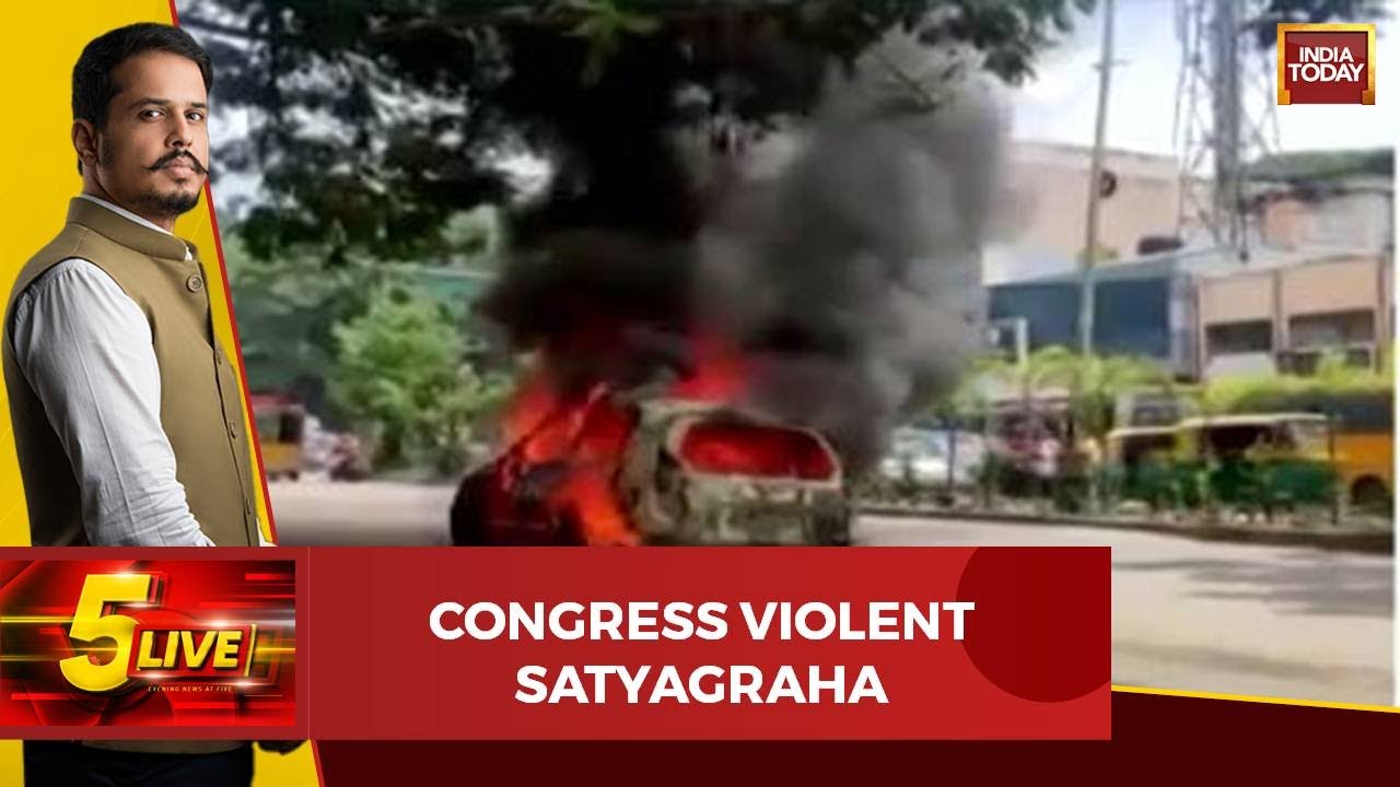 5ive Live With Shiv Aroor | Congress' Dharna Dangal | TMC To Abstain From Voting For VP Polls