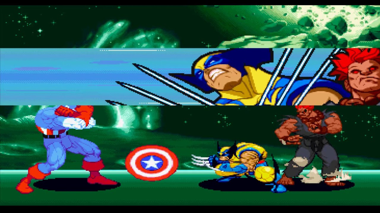 Marvel vs Street Fighter - Wolverine & Akuma (Arcade)