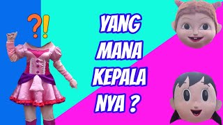 WRONG HEADS !! Badut mampang Fun Video ❣ Tebak Kepala Boneka mampang Marsha