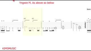 Yngwie M  As Above So Below (Free Tabs)