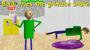 Baldi tries the grimace shake - Baldi