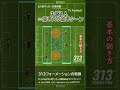 313フォーメーションの特徴とは？中盤1人で戦う高リスク高リターン戦術【#8人制ショート教科書】