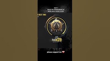 DAY- 1 GOLD TO CONQUEROR IN BGMI SOLO RANK PUSH