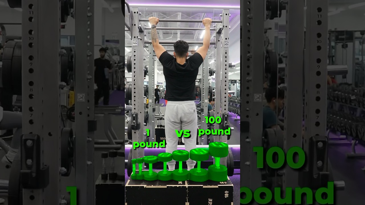 1 Pound Vs 100 Pound Pull ups YouTube 1 Pound Vs 100 Pound Pull ups YouTube