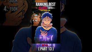 Ranking Best ReZero Edits #anime #rezero #subaru #shorts