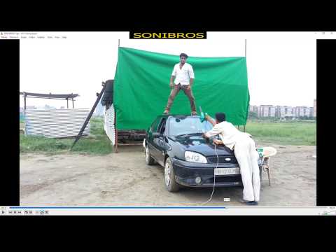 Green Screen Effects Driving Polce Car Green Screen Effects Driving Polce Car