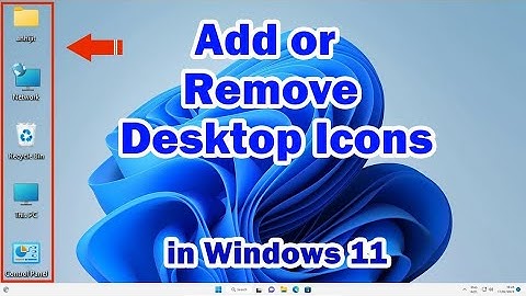 How to Add or Remove Desktop Icons in Windows 11 PC