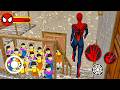 Playing as SpiderMan x Granny x Grandpa x Baby Spider Team Family in Granny House