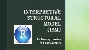 Interpretive Structure Modeling (ISM) using R Studio