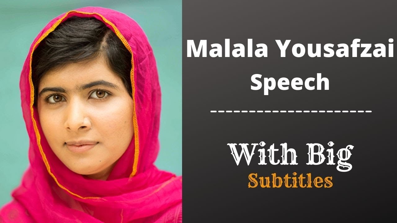 malala yousafzai speech in english written