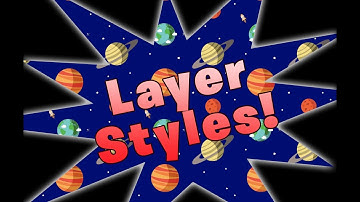 How to add layer styles like an outline, an outer glow, or gradient color overlay in Photoshp