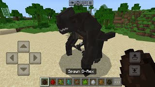 (D-Rex) Jurassic World Rebirth Addon in Minecraft PE