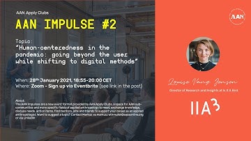 AAN Impulse No. 2 - "Human-centeredness in the pandemic" (by Louise Vang Jensen)