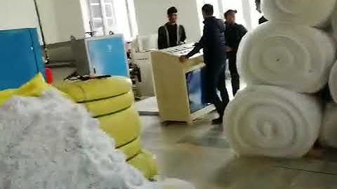 thermo bonded wadding production line