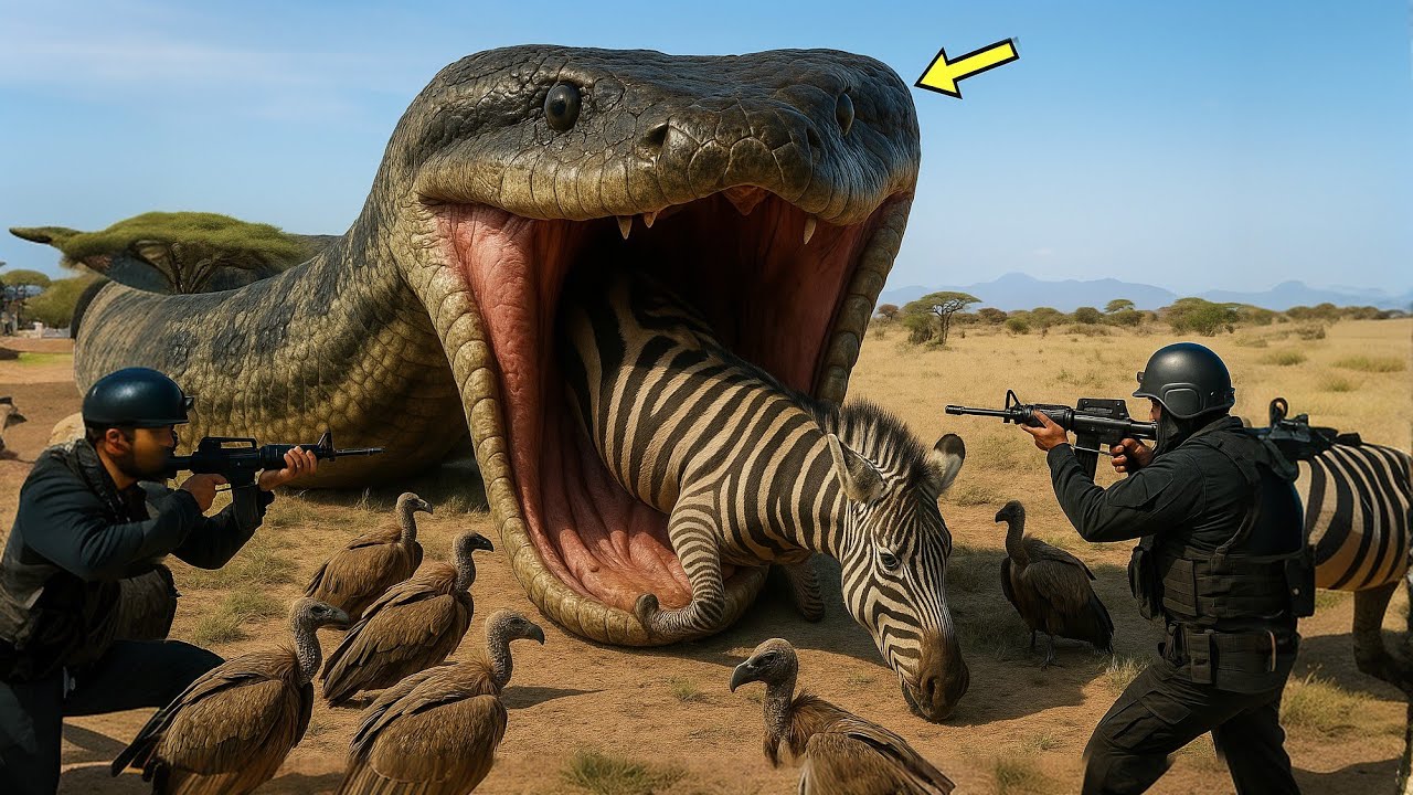 Heroic Rescue Team Saves Innocent Zebra from Giant Python Attack🐍 - YouTube