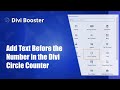Add Text Before the Number in the Divi Circle Counter