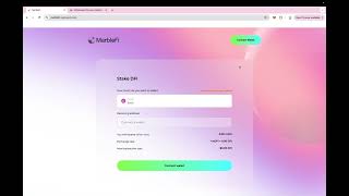 Unlock the Power of Liquid Staking with MarbleFi | Full Walkthrough & Tutorial