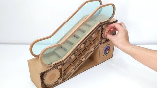 : First Ever Beautiful Handmade Escalator Cardboard Model | Cardboard Creation 2024