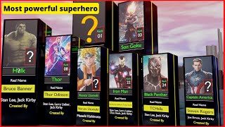 Most Powerful Superhero Insane Data Superhero From Different Countries