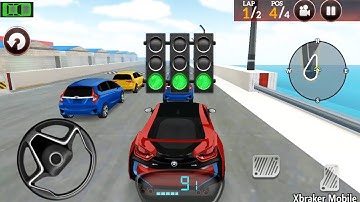 Drive for Speed Simulator: Red Icar Driving Race Mode Missions 1 to 7 just First Place - AndroidGame