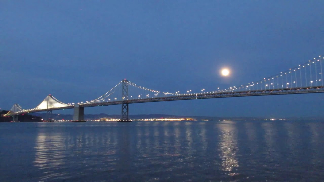 The Bay Lights San FranciscoOakland Bay Bridge California (March 2018
