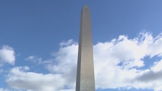 Washington Monument lit up on New Year's Eve for America's 250th anniversary