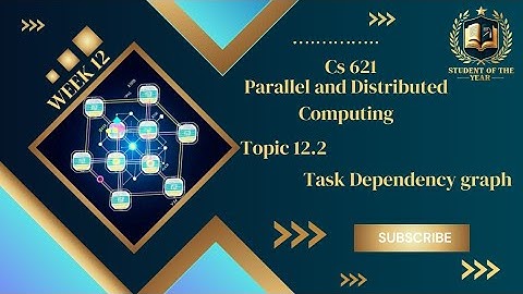 Cs621short lecture|Cs621 week 12 Topic 12.2 | Task Dependency graph|Cs621final term lecture