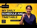 My daily schedule and timetable  neet topper jahnavi banotra  air 51  aiims delhi