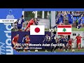 [English Language] #HappeningNow : AFC U17 Women's Asian Cup 2026 - Group B : Japan 13-0 Lebanon.